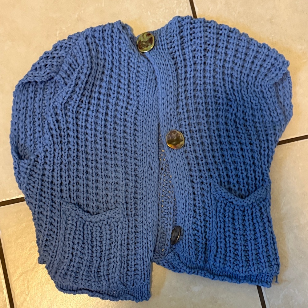 Zara Blue Knit Cardigan